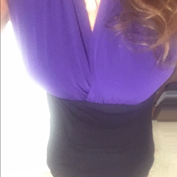 ENFOCUS Dress purple and black. SZ 8 - Picture 2 of 5
